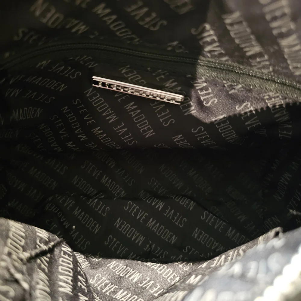 NWT Steve Madden Mini Sherpa & Leather Satchel Crossbody - Picture 5 of 6